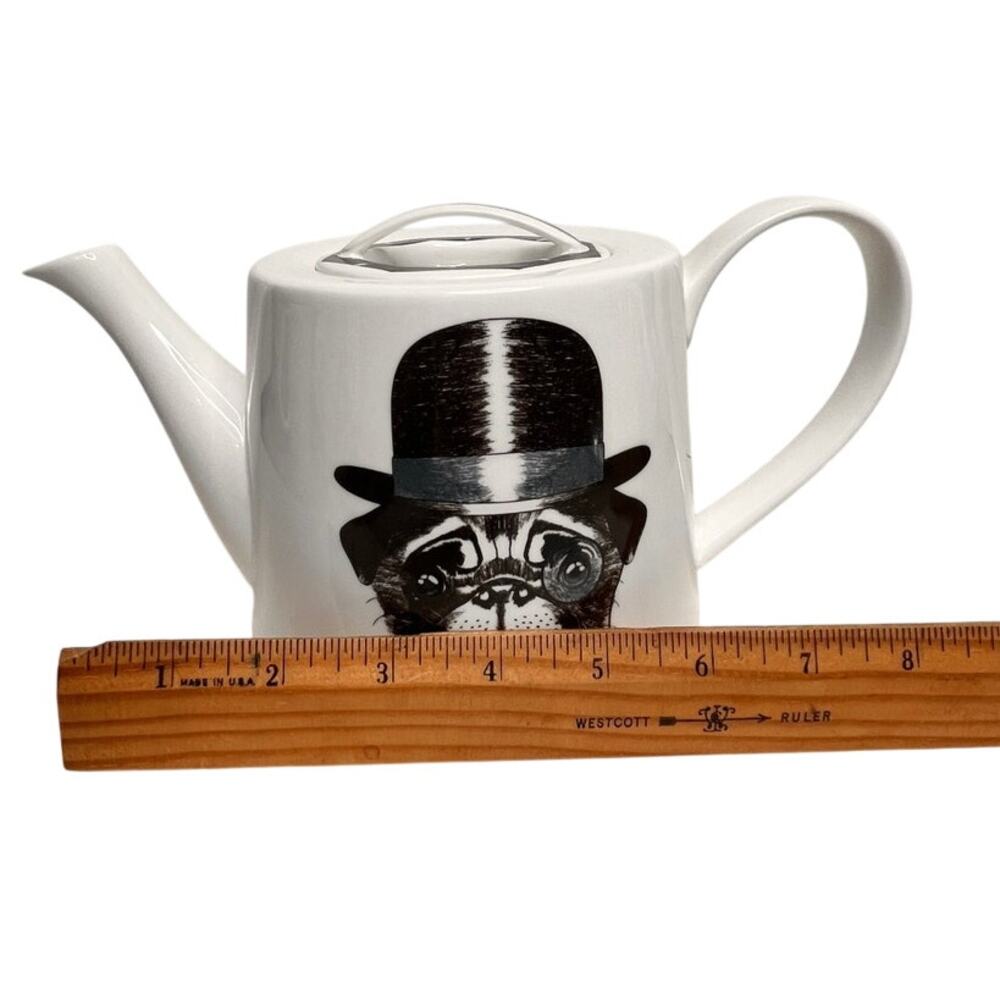 Jameson & Tailor Whimsical Pug w/Tophat & Monocle Teapot - Picture 12 of 12